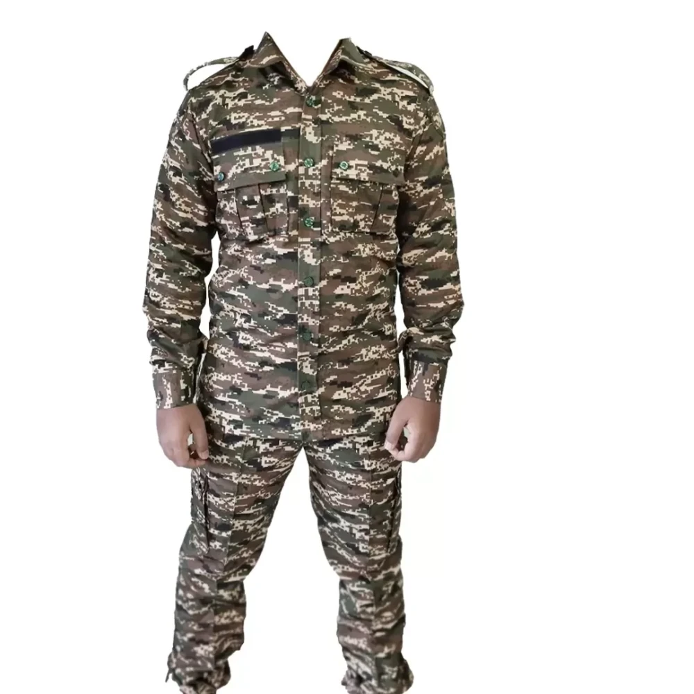 CRPF Army Combat Shirt & Pant Set – 80% Cotton, 20% Polyester with 10 Utility Pockets