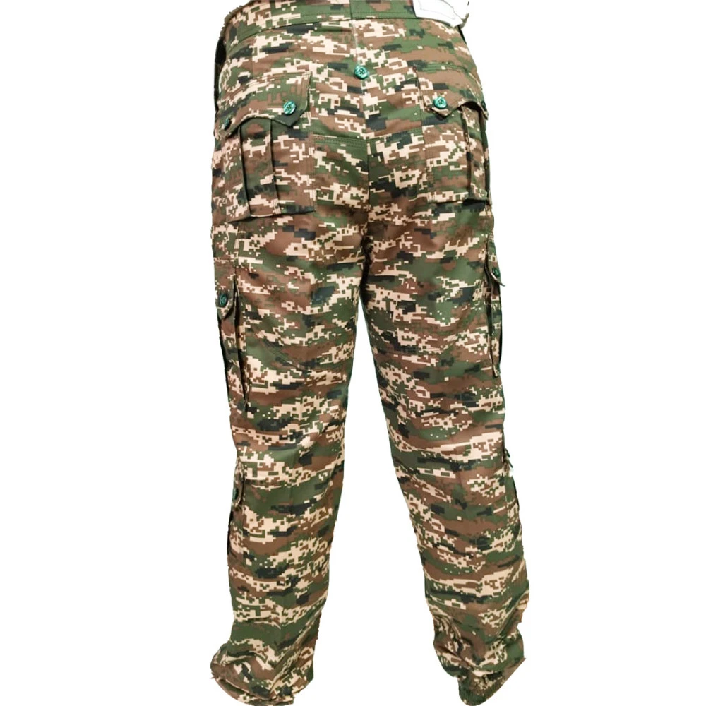 CRPF Army Combat Shirt & Pant Set – 80% Cotton, 20% Polyester with 10 Utility Pockets