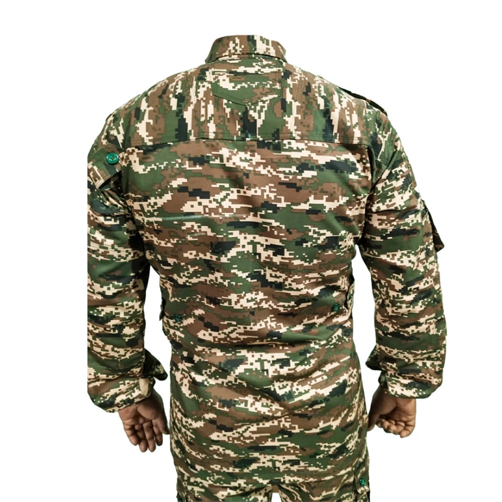CRPF Army Combat Shirt & Pant Set – 80% Cotton, 20% Polyester with 10 Utility Pockets
