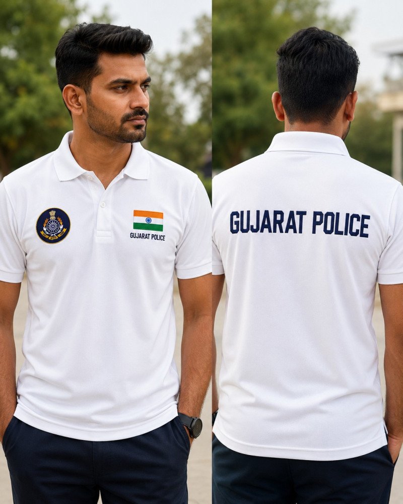 Gujarat Police Polo Dry-Fit T-Shirt