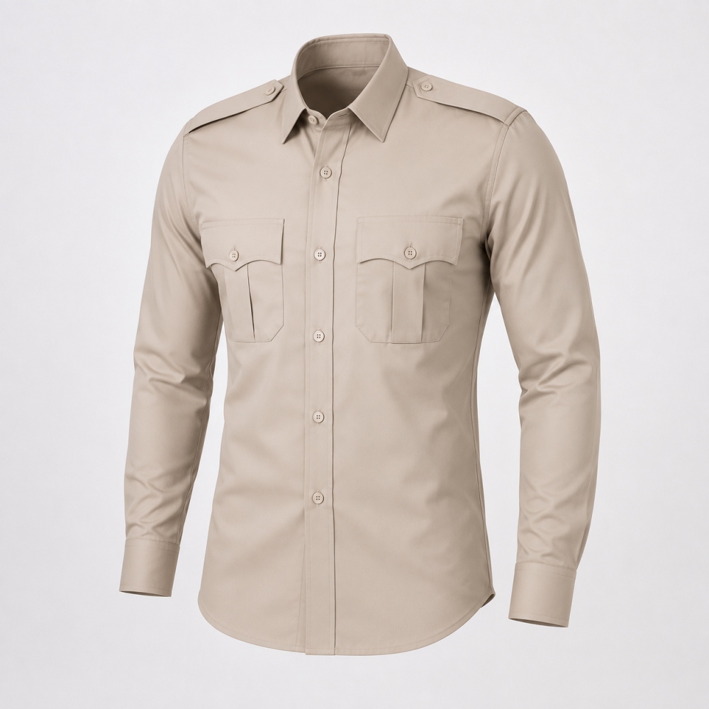 CAPF / State Police Khaki Dress – Premium SYRAM Fabric Uniform