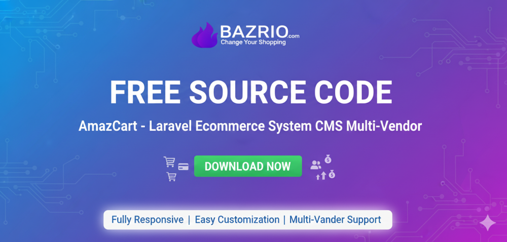 ecommarce - Laravel Ecommerce System CMS Multi-Vendor (PHP) — Free Source Code