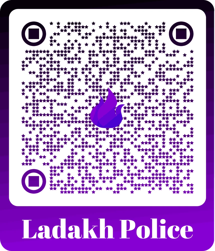 Ladakh Police Tactical Dry-Fit Polo T-shirt with QR ID & India Flag