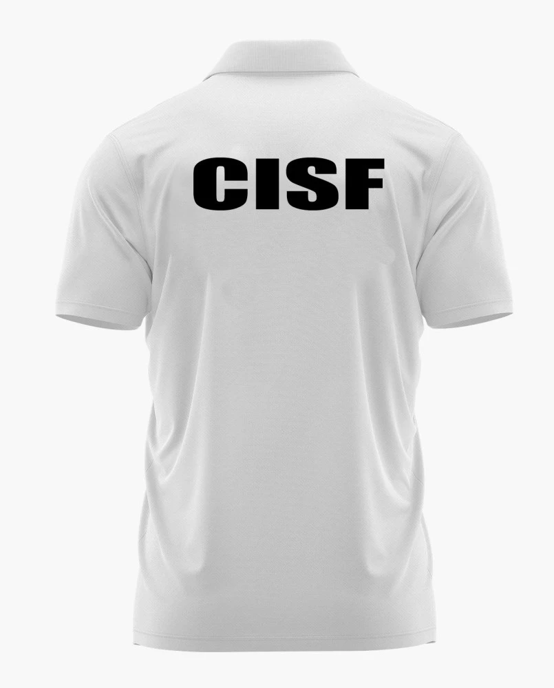 CISF White Customized T‑Shirt