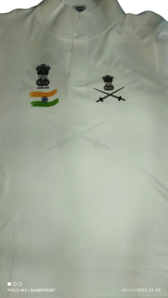 Indian Army White Printed Customized T-Shirt – Personalized Tshirt for Men & Women