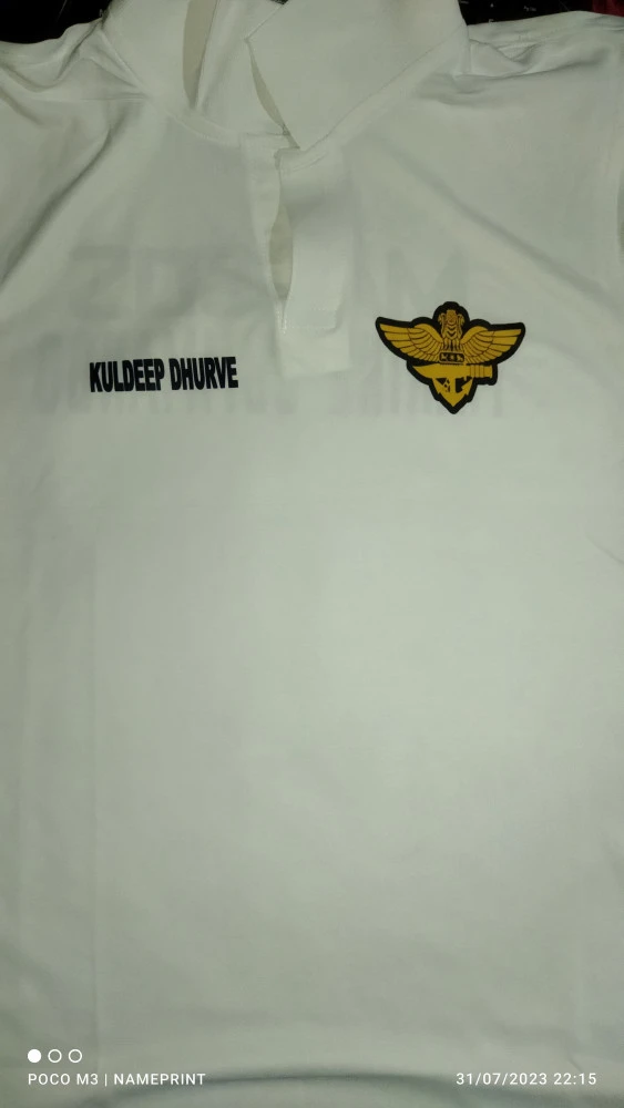 Puducherry Police Gray Dry-Fit Collar Half Sleeve T-Shirt