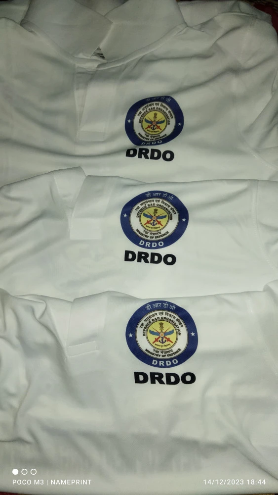 Puducherry Police Gray Dry-Fit Collar Half Sleeve T-Shirt