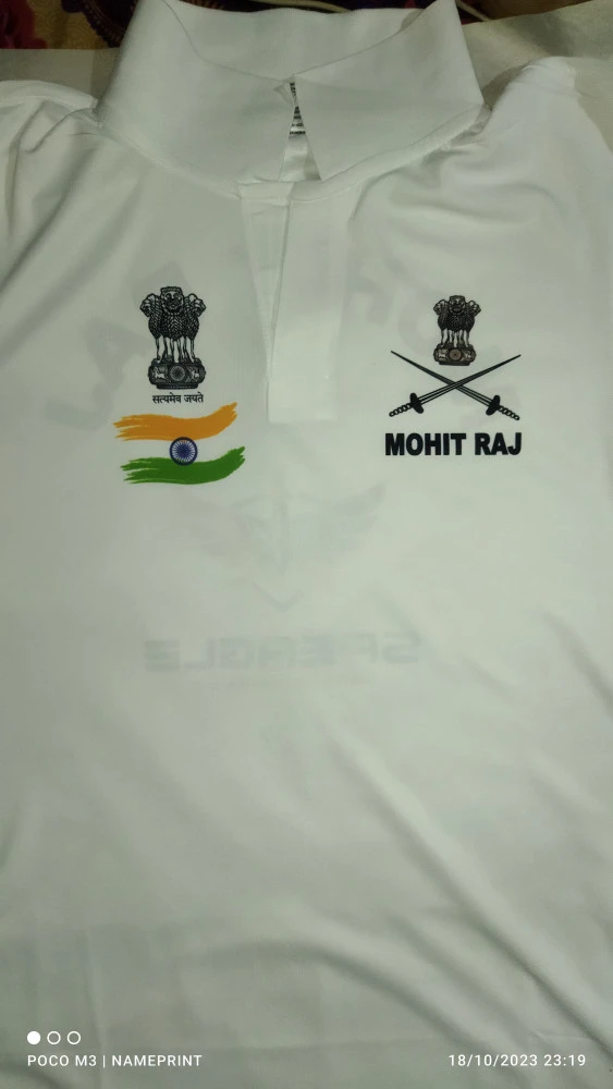 Puducherry Police Gray Dry-Fit Collar Half Sleeve T-Shirt