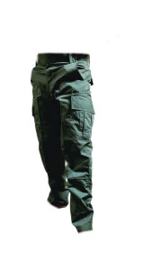 Olive Green Army Style 6-Pocket Cotton Cargo Pants