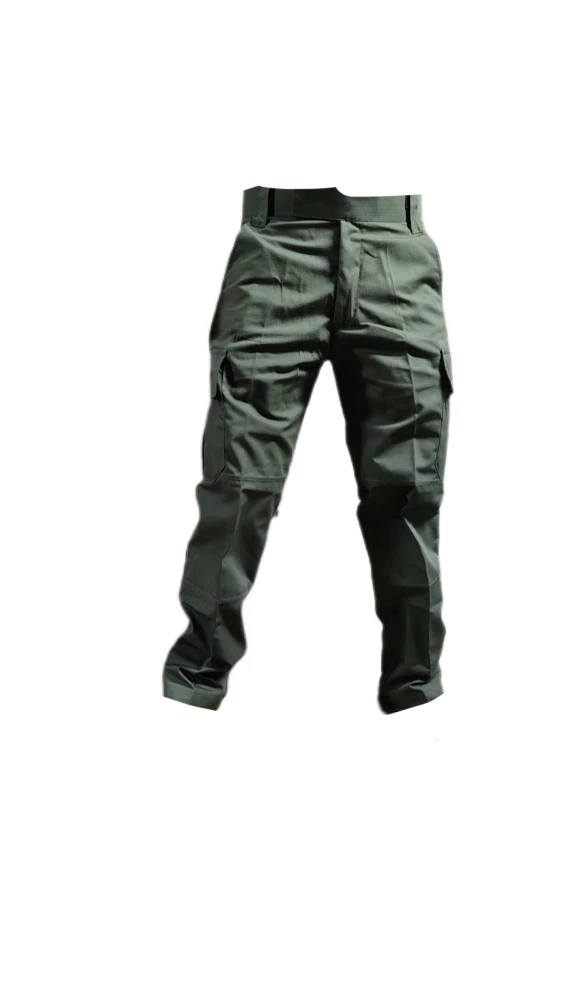 Olive Green Army Style 6-Pocket Cotton Cargo Pants
