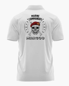 MARCOS Commando Logo Printed White Customized T-shirt – Indian Navy Special Forces