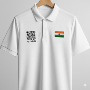 Student Safety Dry-Fit Polo T-shirt with QR Code (Aadhaar Integrated)